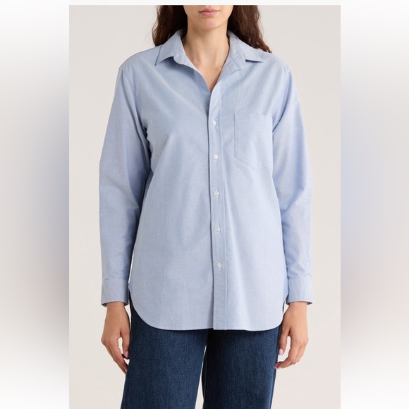 Frank & Eileen Tops - Frank & Eileen Light Blue Long-Sleeve Button-Up Shirt